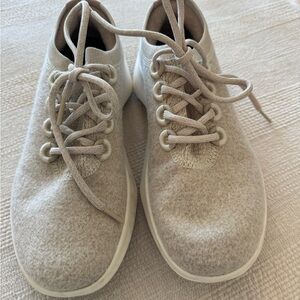 Allbirds Women’s Beige Lace-Up Sneakers worn once
